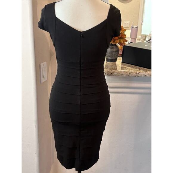 White House Black Market | Black Shapewear Shadow Panel Tiered Dress 4 💸BOGO🎉 - Picture 5 of 5